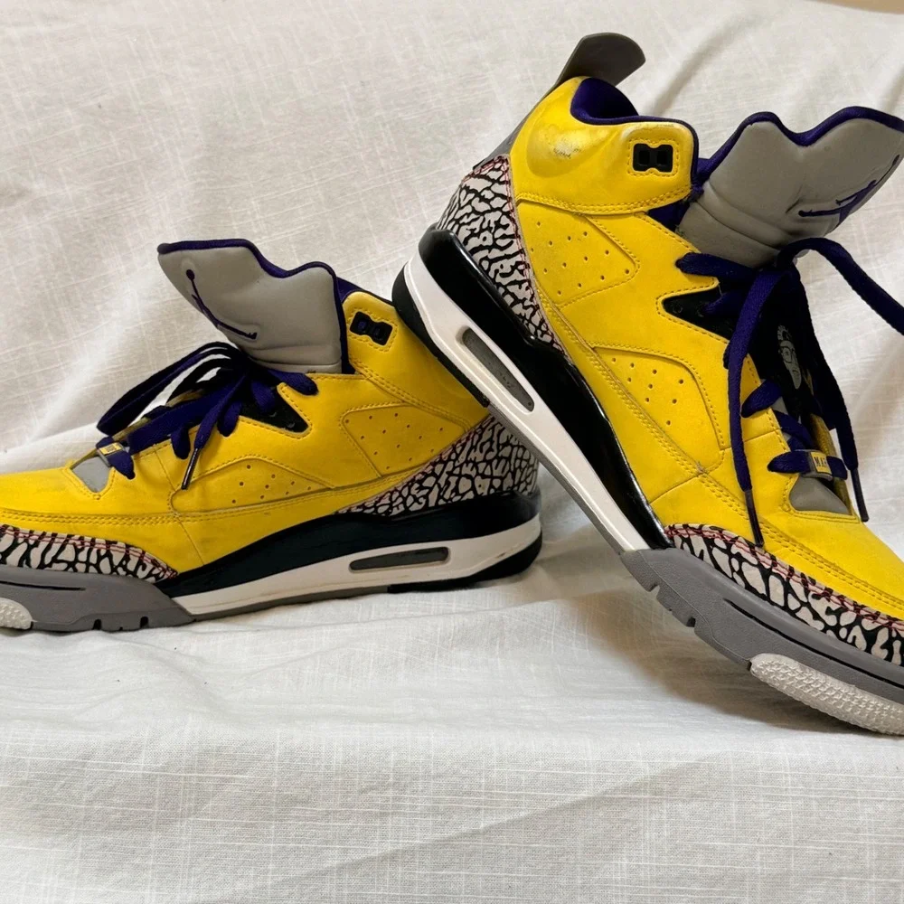 Jordan Son of Mars 10.5 Yellow Tour Yellow Grape Ice Elephant Print 580603-708
